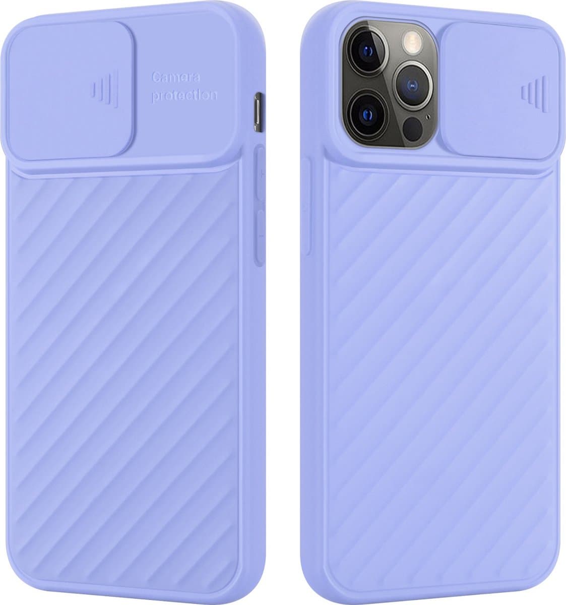 Cadorabo Hoesje geschikt voor Apple iPhone 13 PRO in Mat Paars - Beschermhoes van flexibel TPU-silicone en met camerabescherming Case Cover Etui