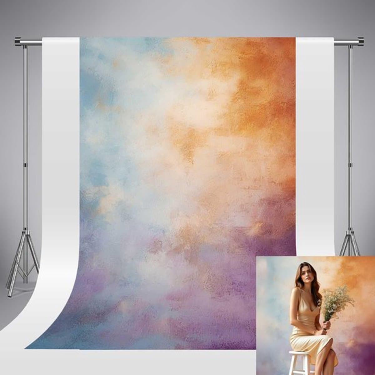 Fotografie Achtergrond Professioneel - Achtergronddoek Fotografie - Vinyl Achtergrond - 5x7ft/1,5x2,2 m - Hoge Resolutie - Thermische Overdrachtstechnologie