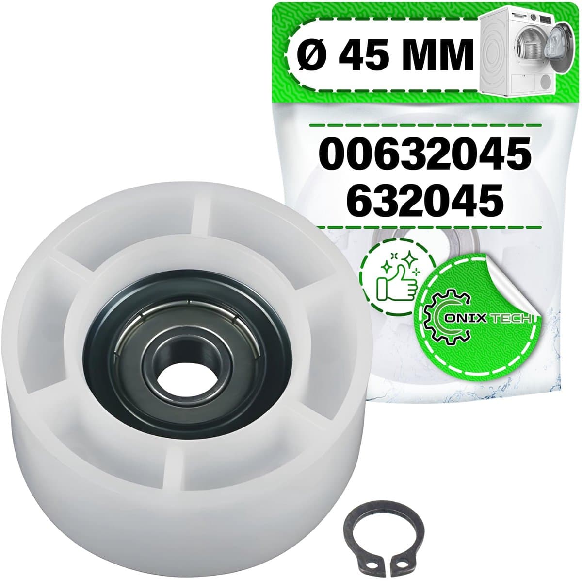 Solidchoice - Tumble Dryer Belt Puleggia Tenditore - Compatibel met Diverse Merken