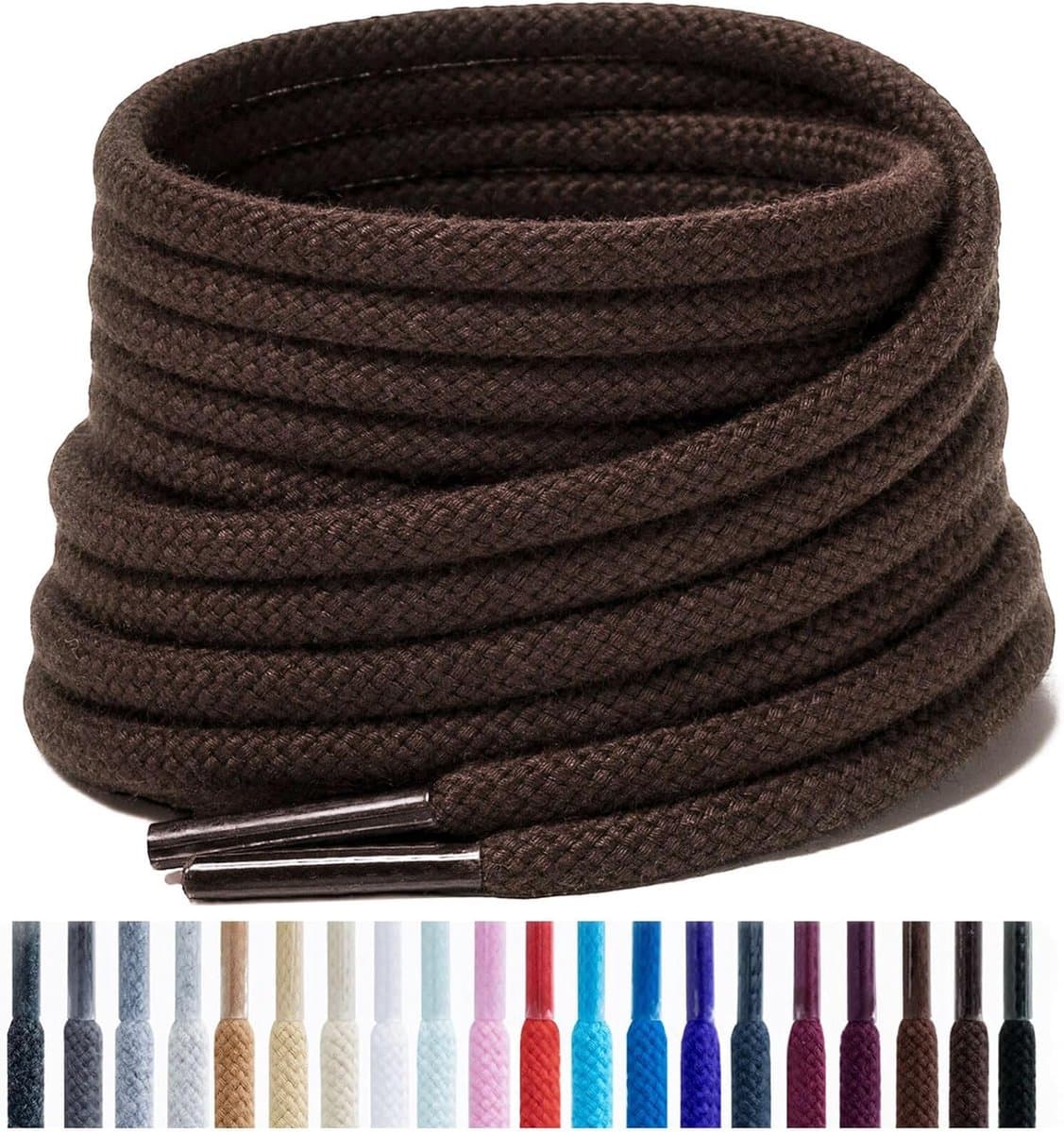 Schoenveters voor sneakers, 4 mm antislip ronde veters voor sportschoenen, laarzen