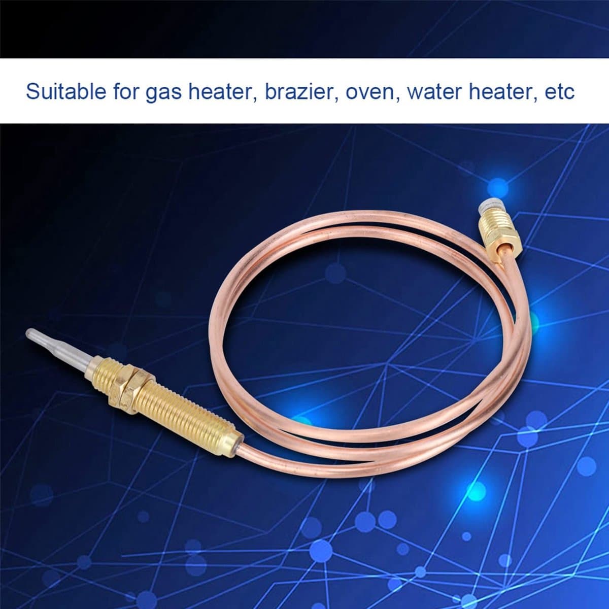 Inovra- Thermo-element 600 mm - Universeel Thermokoppel - M8 Schroefdraad - Hoge gevoeligheid - Snelle reactiesnelheid - Stabiele prestaties
