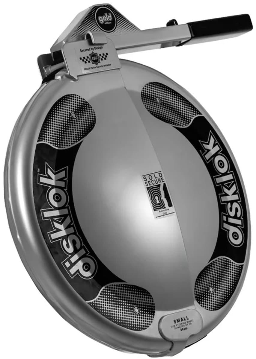 Disklok Stuurslot Auto Zilver 35-39cm
