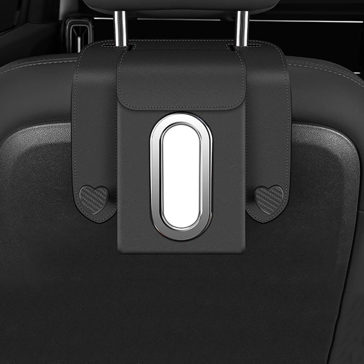 Autohouder Tissues - Auto Organizer - Auto Interieur - Met Haak - Niet Gespecificeerd - Zwart