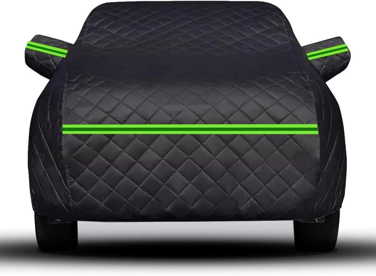 Autohoes - Buitenbescherming - Bescherming tegen hagel - Verdikte lagen - 4 kg - Zwart