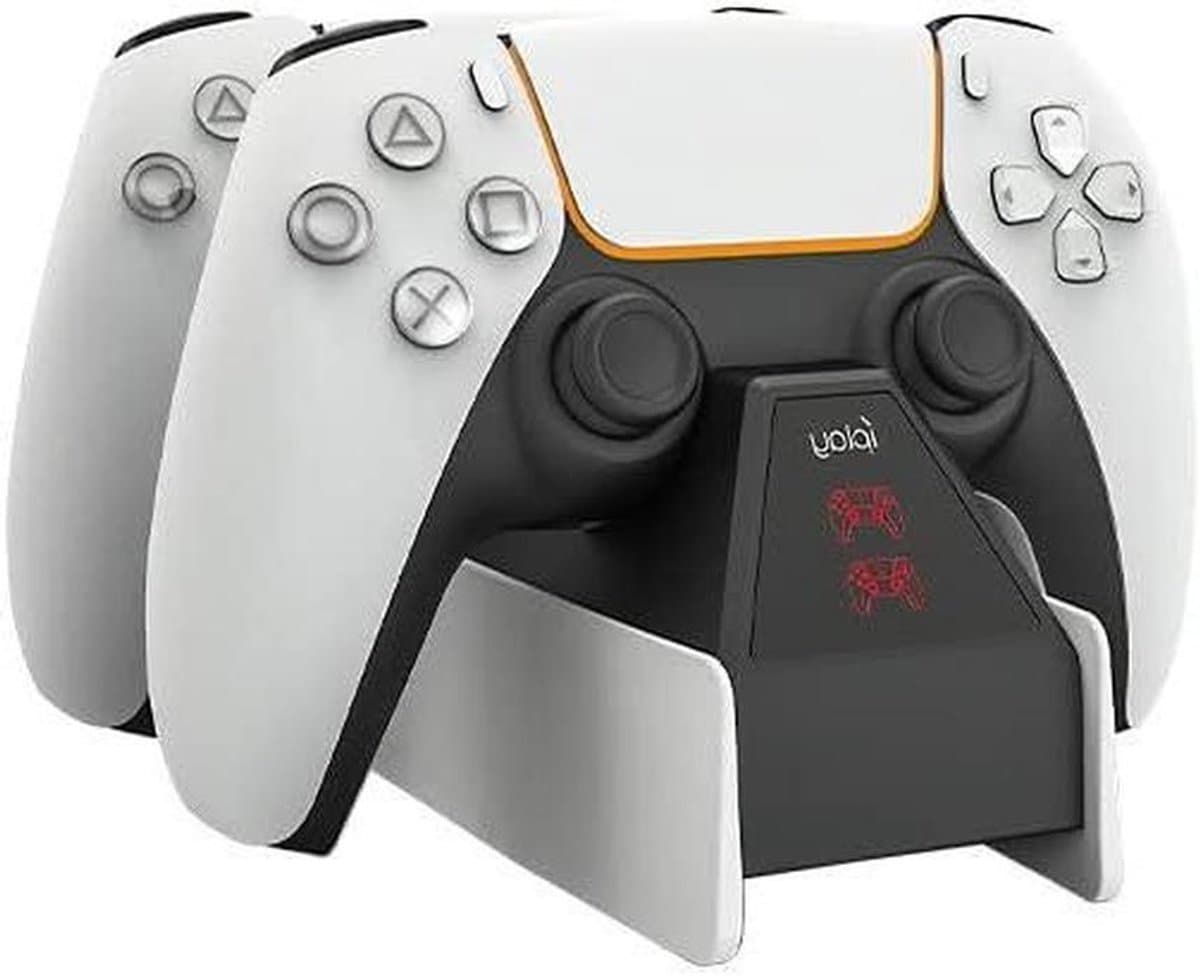 Controller Laadstation - Oplaadstation Gamepad - Controllers Opladen - Dubbele Oplaadpoorten - 316 x 135 x 6 cm - Zwart