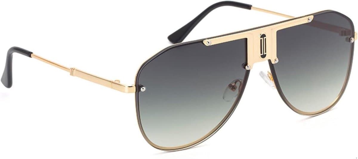 Grote Zonnebril - Dames Heren - Zonnige Dagen - Gepolariseerde Lens - 54mm Lens Hoogte - Blauw