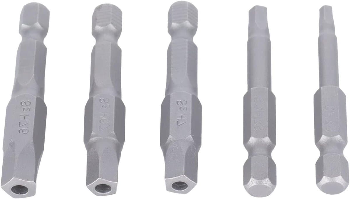 Pentagonale Bits Set, Magnetische Schroefbits voor Boormachines, Duurzame 5-delige Set voor Precisie en Efficiëntie