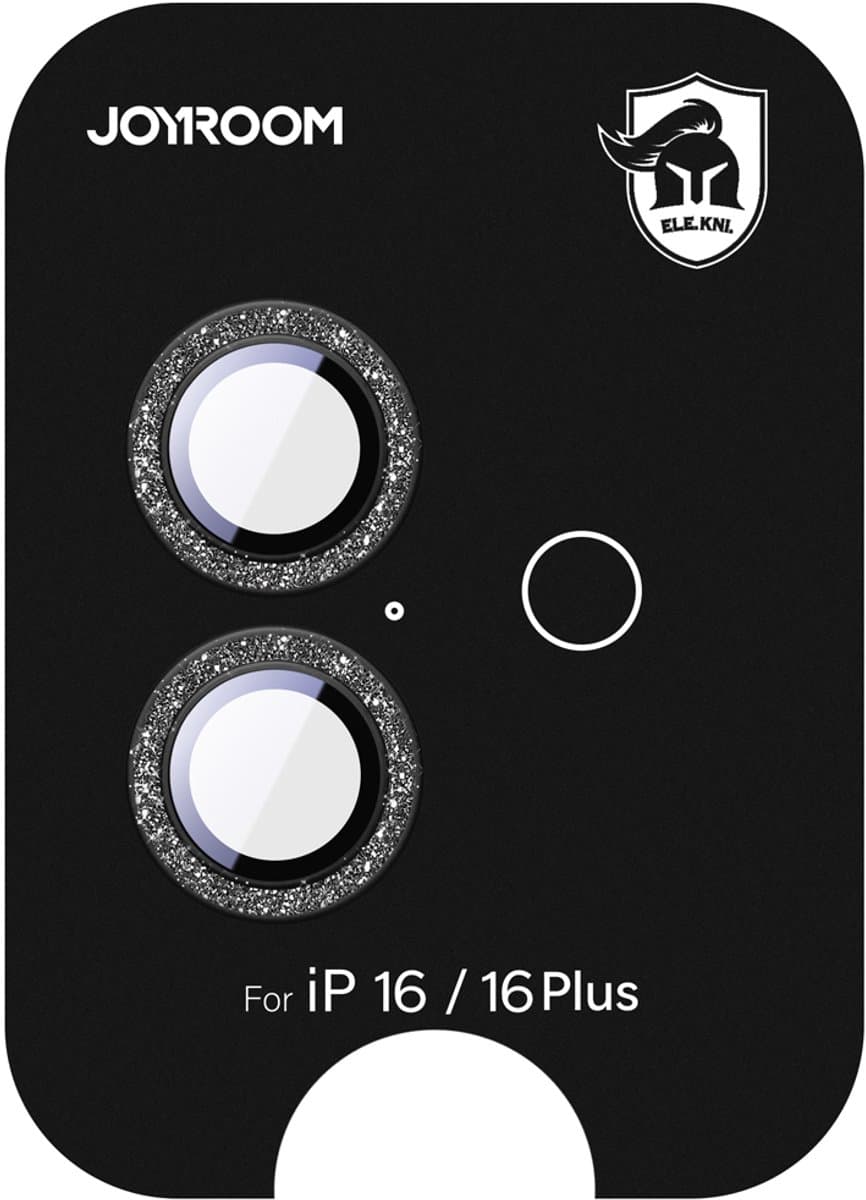 Joyroom Beschermglas Gehard Glas Voor Iphone 16 16 Plus Lens Zwart