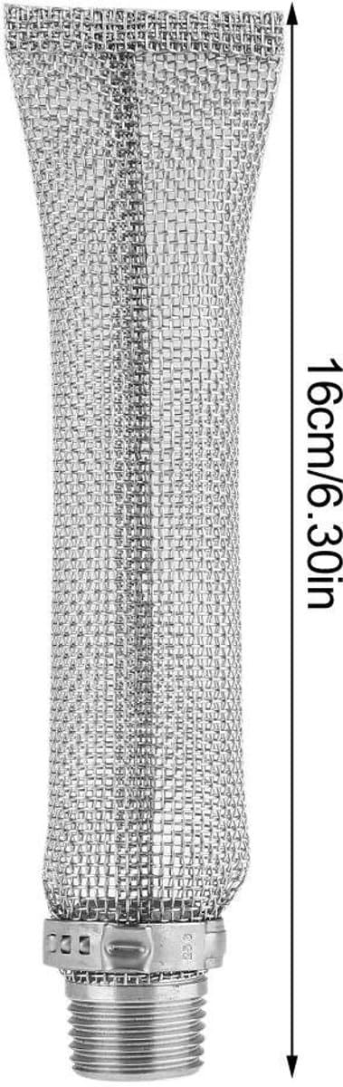 Dailygoods - Bier Filter - Mesh Zeef Tool - Ideaal voor Bierbrouwers - 12 Inch en 6 Inch - Voor Waterkoker en Mash Tun - Handig en Duurzaam