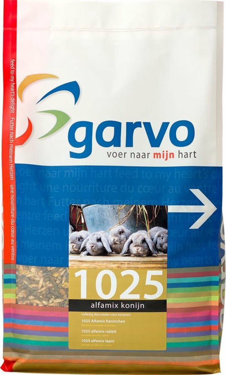Alfamix Konijn 1025 Garvo - 20kg