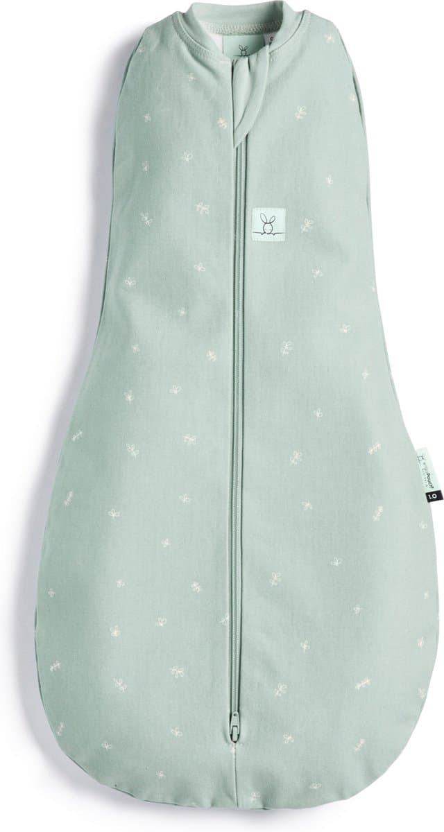 Ergopouch Cocoon inbaker slaapzak- 0,2 Tog - 2-in-1 Slaapzak - Combi Slaapzak Baby + Inbakerslaapzak - Slaapzakken- Zomerslaapzak - Slaapzak 70 cm - Sage
