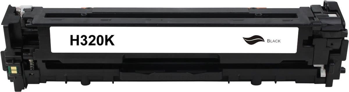 HP CE320A Toner Zwart 2000 Pagina's - Huismerk Compatible - LaserJet Pro CM1415fn CM1415FNW CP1525n CP1525nw - CE320A alternatief - CE320A compatible