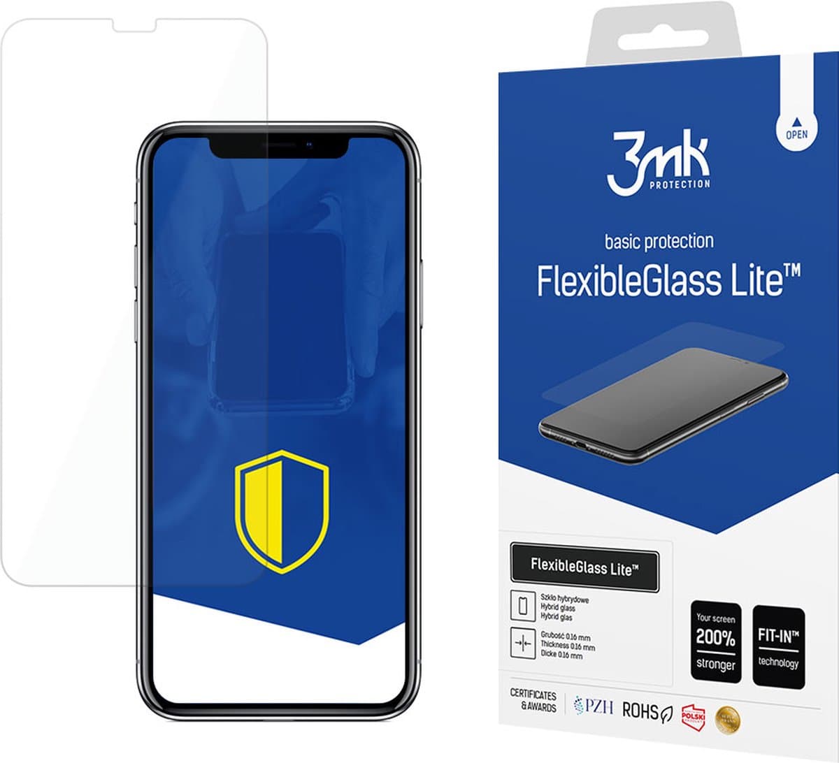 Apple iPhone X - 3mk FlexibleGlass Lite