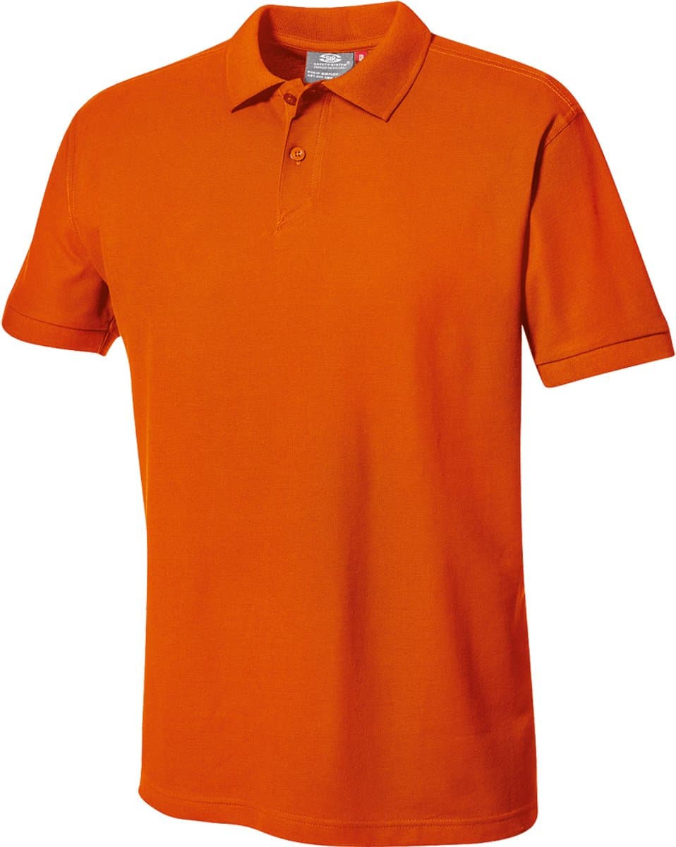 SIR SAFETY SIRFLEX POLO Korte mouw Werkpolo HEREN Oranje - 100% Katoen - 200 g/m² - Zacht Afgewerkt