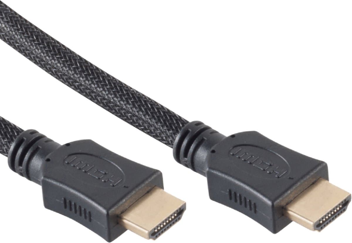 HDMI 2.0 Kabel - 4K 60Hz - Nylon Sleeve - 5 meter - Zwart