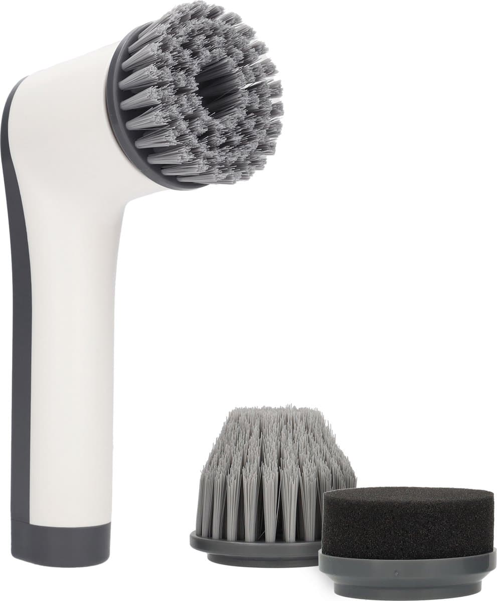 Cleanrite Elektrische Schoonmaakborstel Set - Elektrische Schrobborstel - Voor Badkamer - Wit