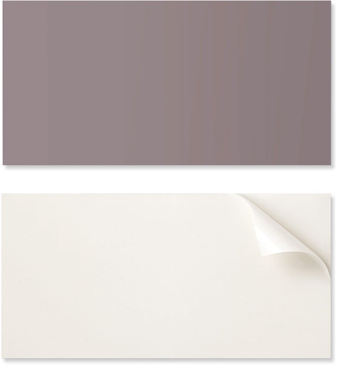 Zelfklevend decoratief vinylpaneel met print, 120x60 cm, beige kleur.