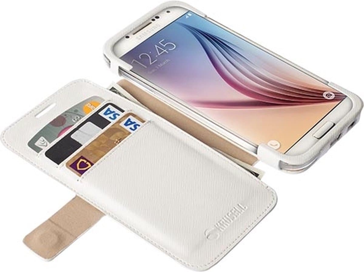 Krusell Malmö Book Cover Samsung Galaxy S6 Wit