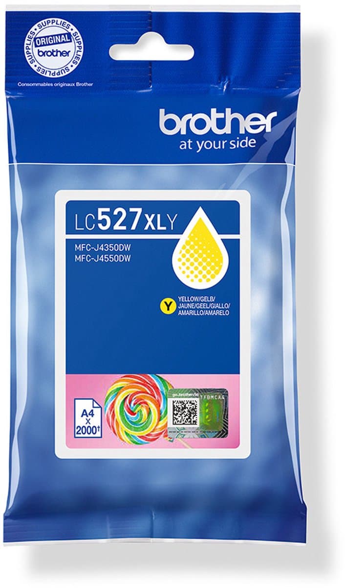 Brother LC-527XL Cartridge Geel