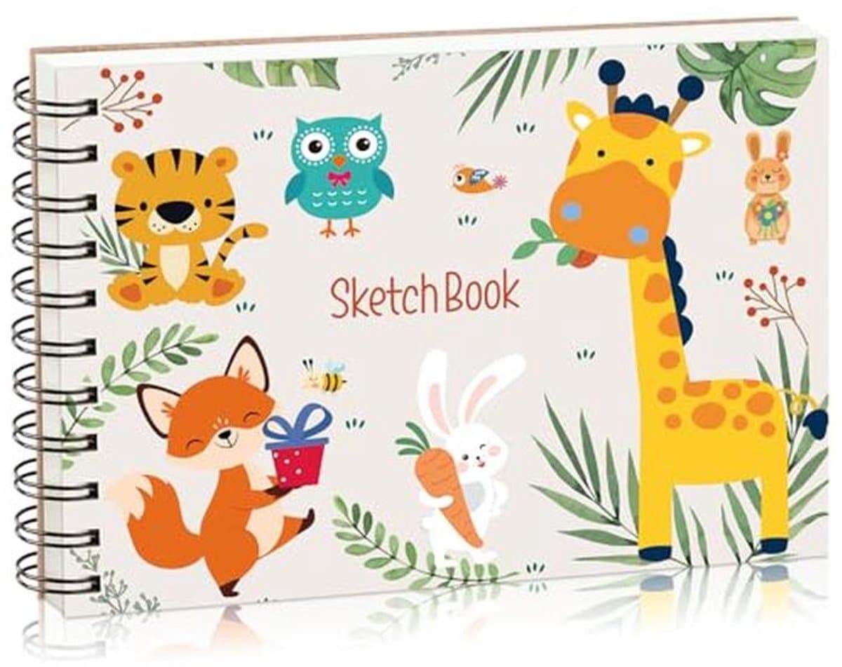 A5 Schetsboek - Tekenboek voor Kinderen met Dik Papier (140 g/m²) - 60 Vellen / 120 Pagina's