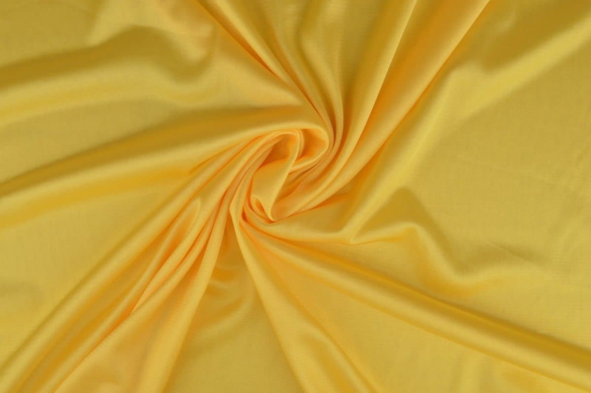 55 meter stretch voering - Licht geel - 100% polyester