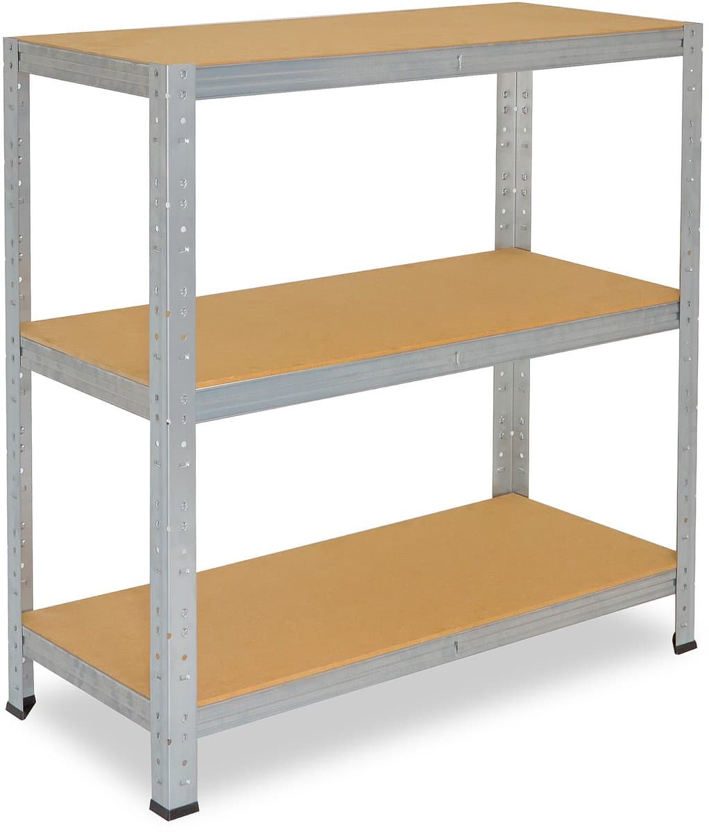 Shelfplaza HOME metalen stellingkast - 100x70x45 cm - verzinkt - 3 planken