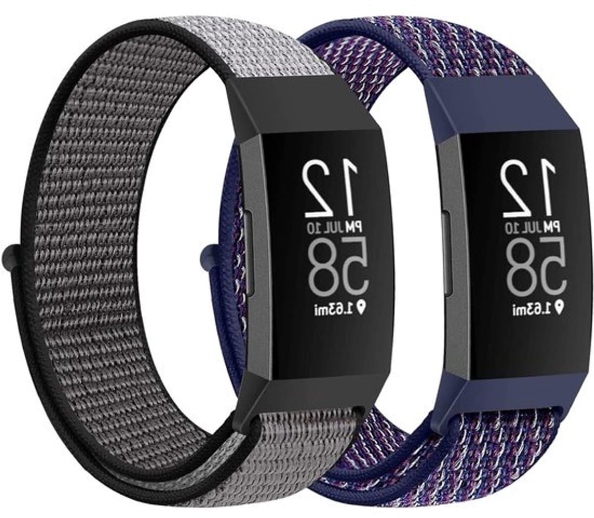 Zachte en Ademende Nylon Sportband voor Fitbit Charge 4/Charge 3/SE, Vervangbare Armband voor Dames en Heren, Comfortabel en Duurzaam