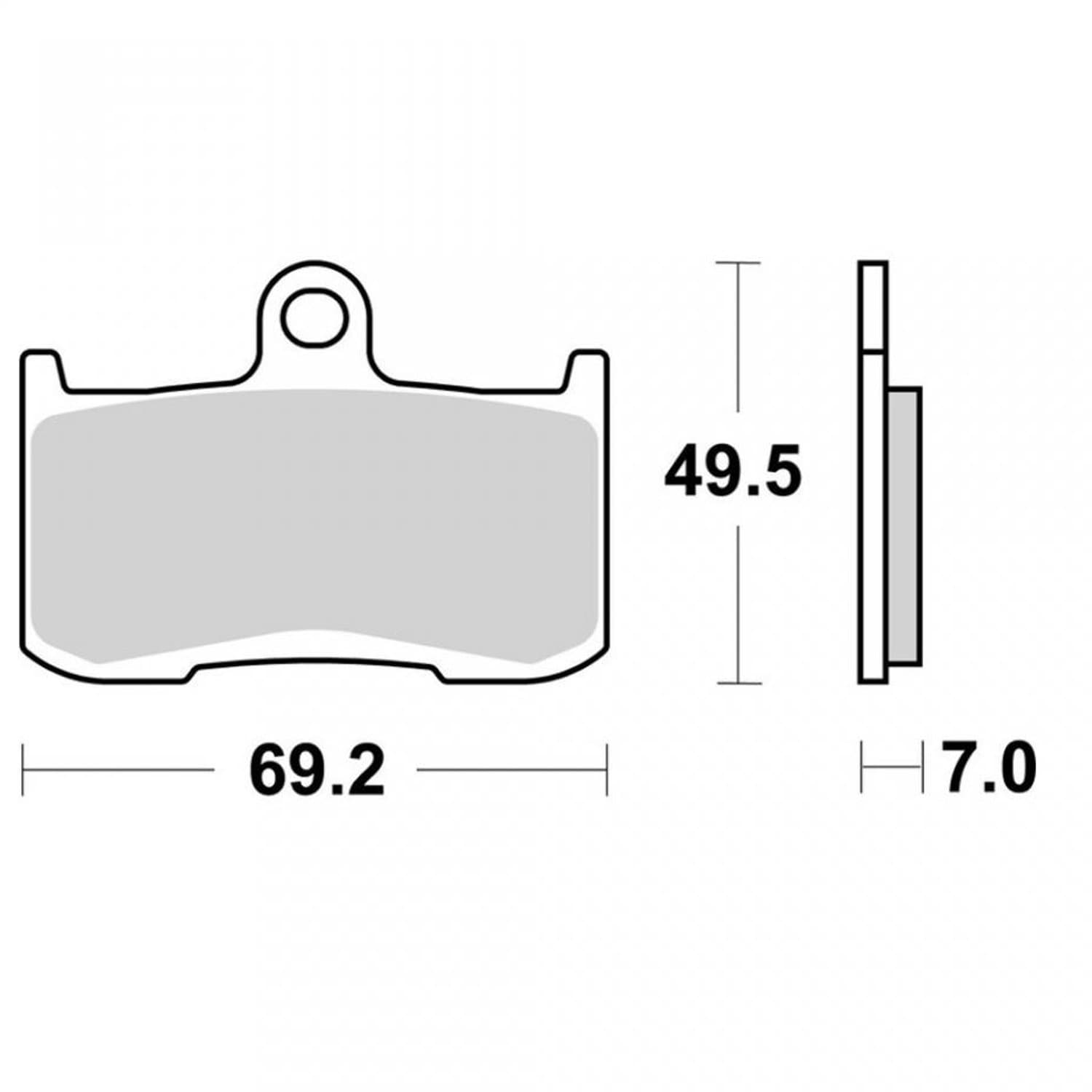 Plaquette de frein Brembo pour moto Kawasaki 900 Zx-9 R Ninja 2002 à 2003 AVG / AVD Neuf