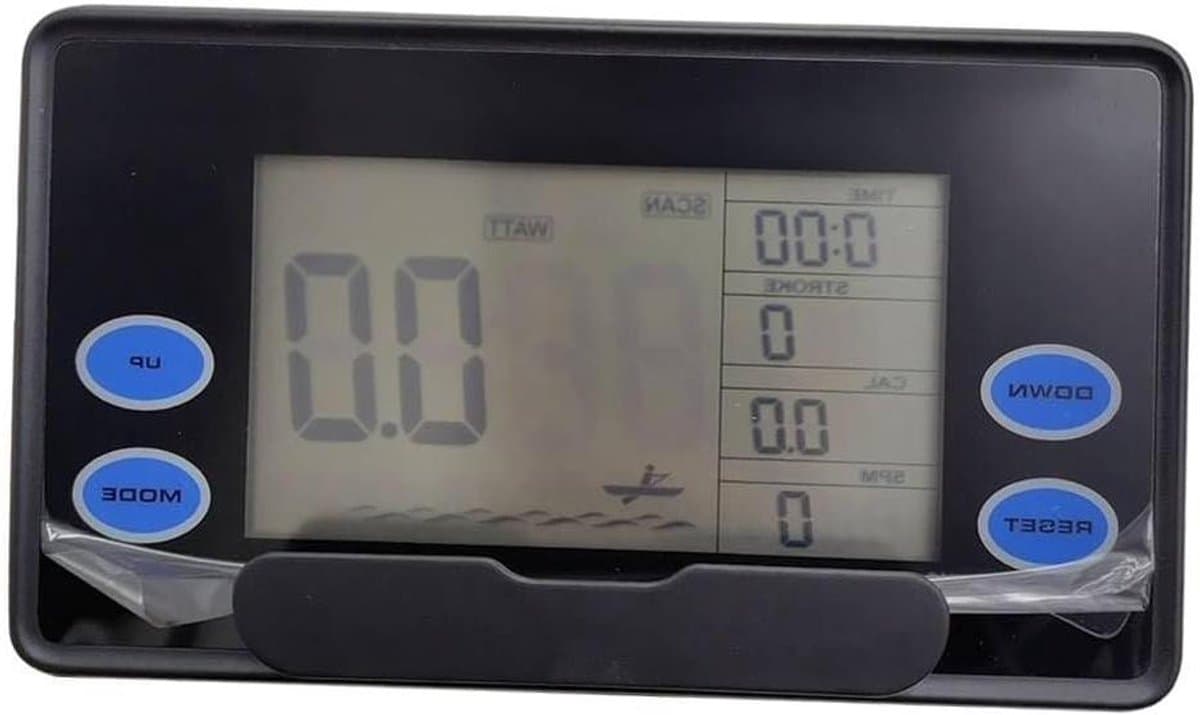 Roeimachine Monitor - Snelheidssensor Meter - Training Analyseren - Gedetailleerde Workout Analyse - 19 x 10 cm - Zwart