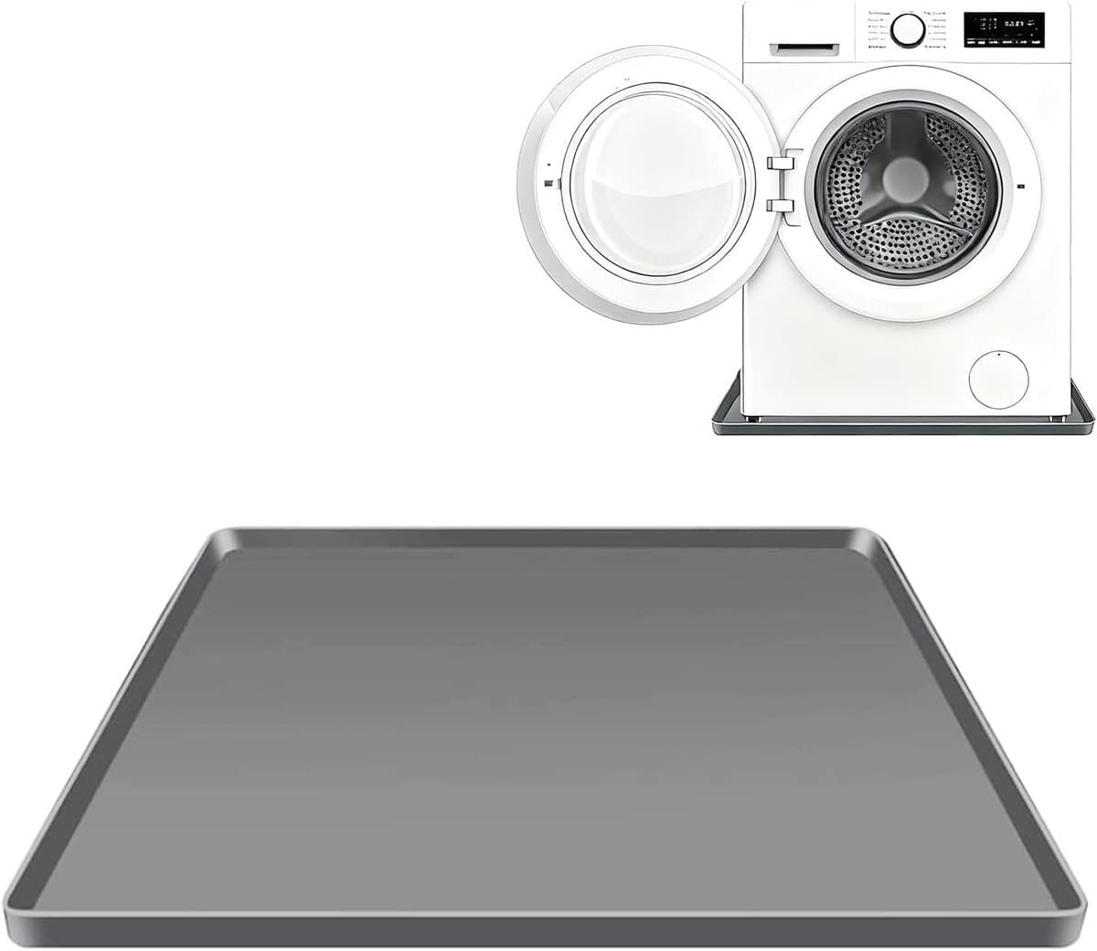 Multifunctionele Silicone Mat voor Koelkast en Wasmachine, 60 x 60 cm, Herbruikbare Drupmat, Antislip en Waterdicht