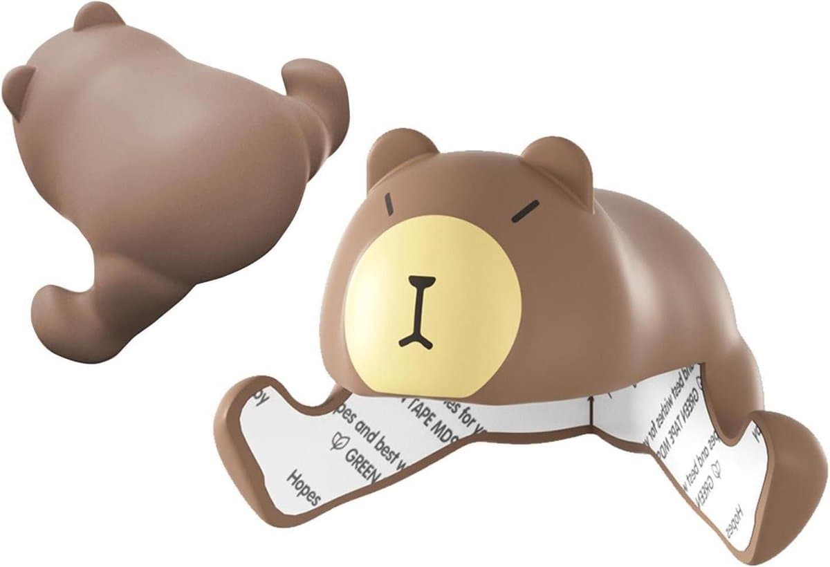 Meubelhoekbeschermers - Anti-crash hoekbeschermer - Kinderen beschermen - Schattig ontwerp - 1 stuk - Bruin