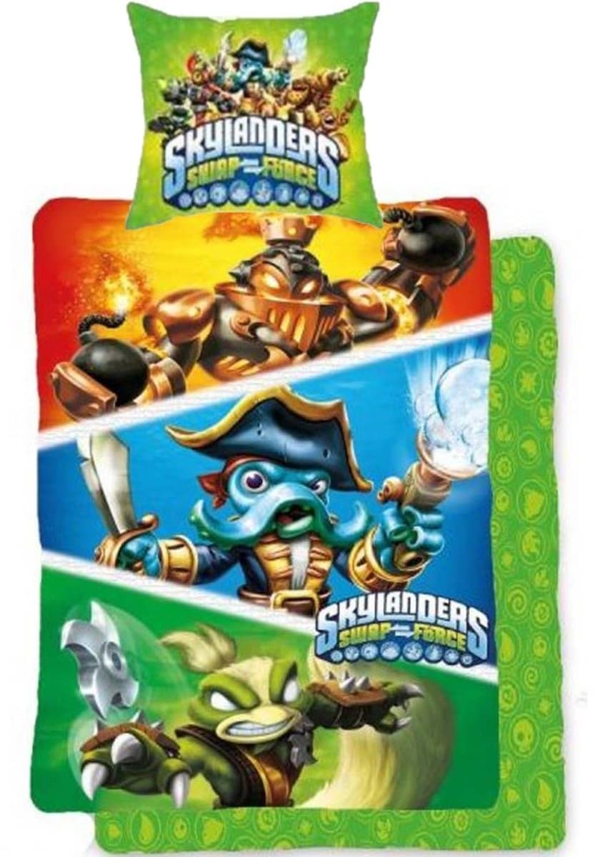 Skylanders Swap Force - Dekbedovertrek - Eenpersoons - 140x200 cm - Multi