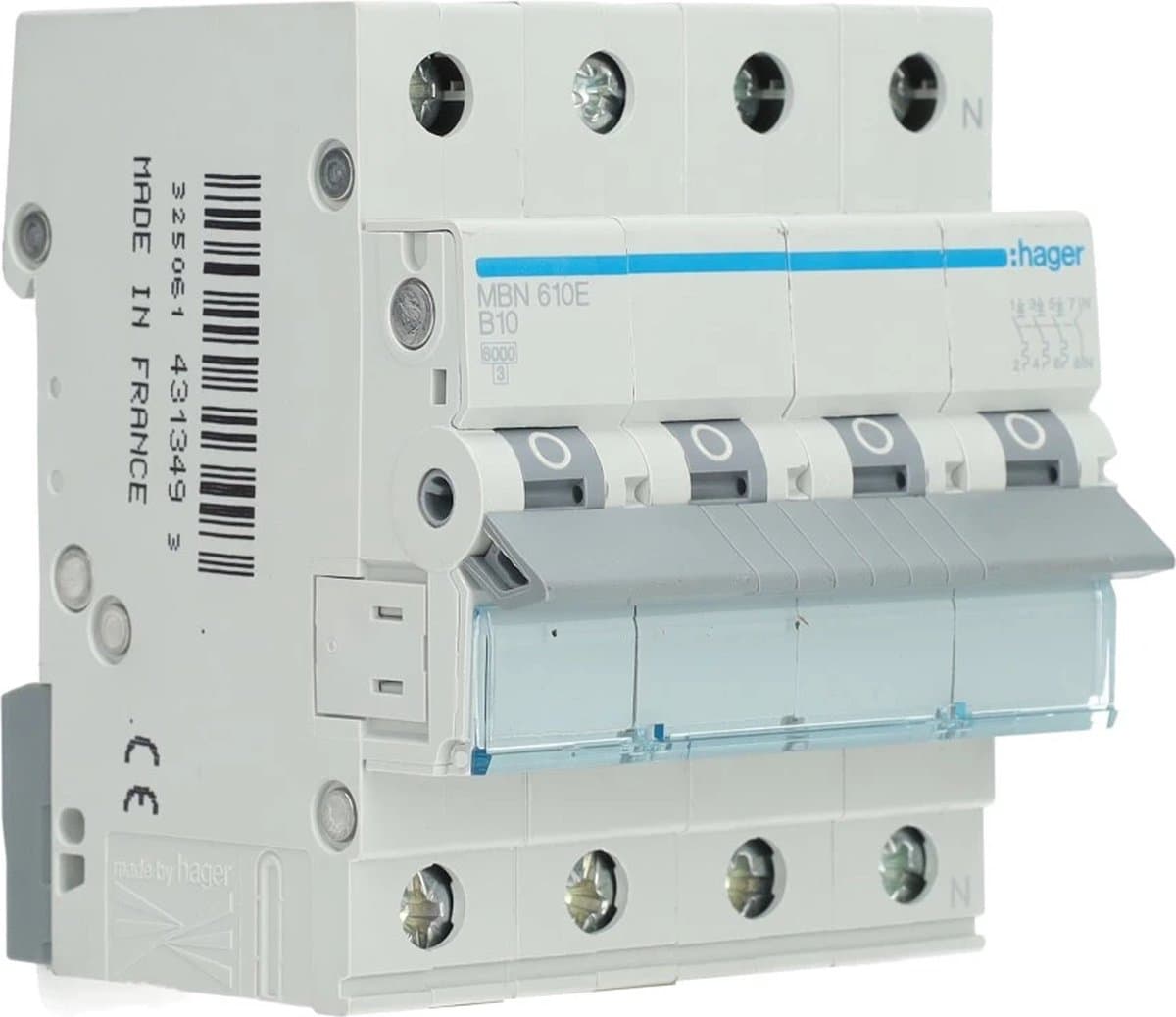 Hager MBN Stroomonderbreker - MBN610E - E2ZPY