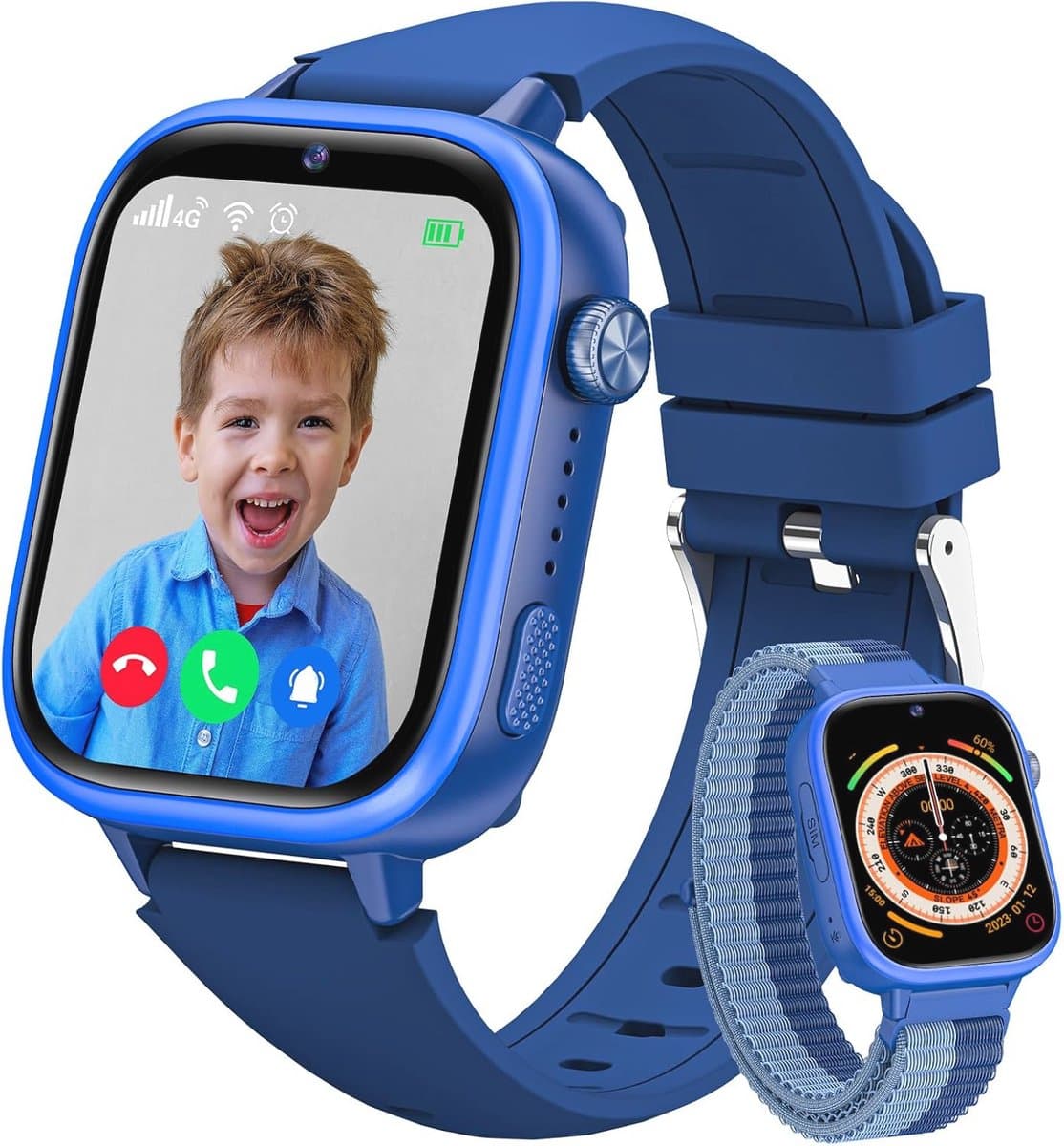 4G Smartwatch voor Kinderen met GPS en Communicatie – Veilig en Slim Horloge voor Kinderen van 4-12 Jaar