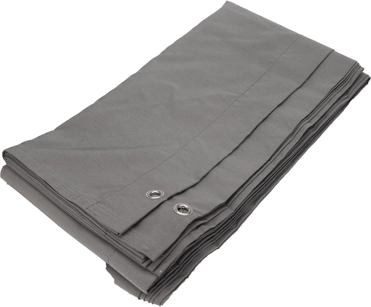 Harmonica schaduwdoek waterdicht 290x300 cm breed Elephant Grey - Exclusief Bevestigingsmateriaal