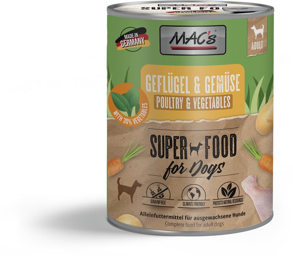 MAC's DOG - Blik 6x800g - Gevogelte & Groenten