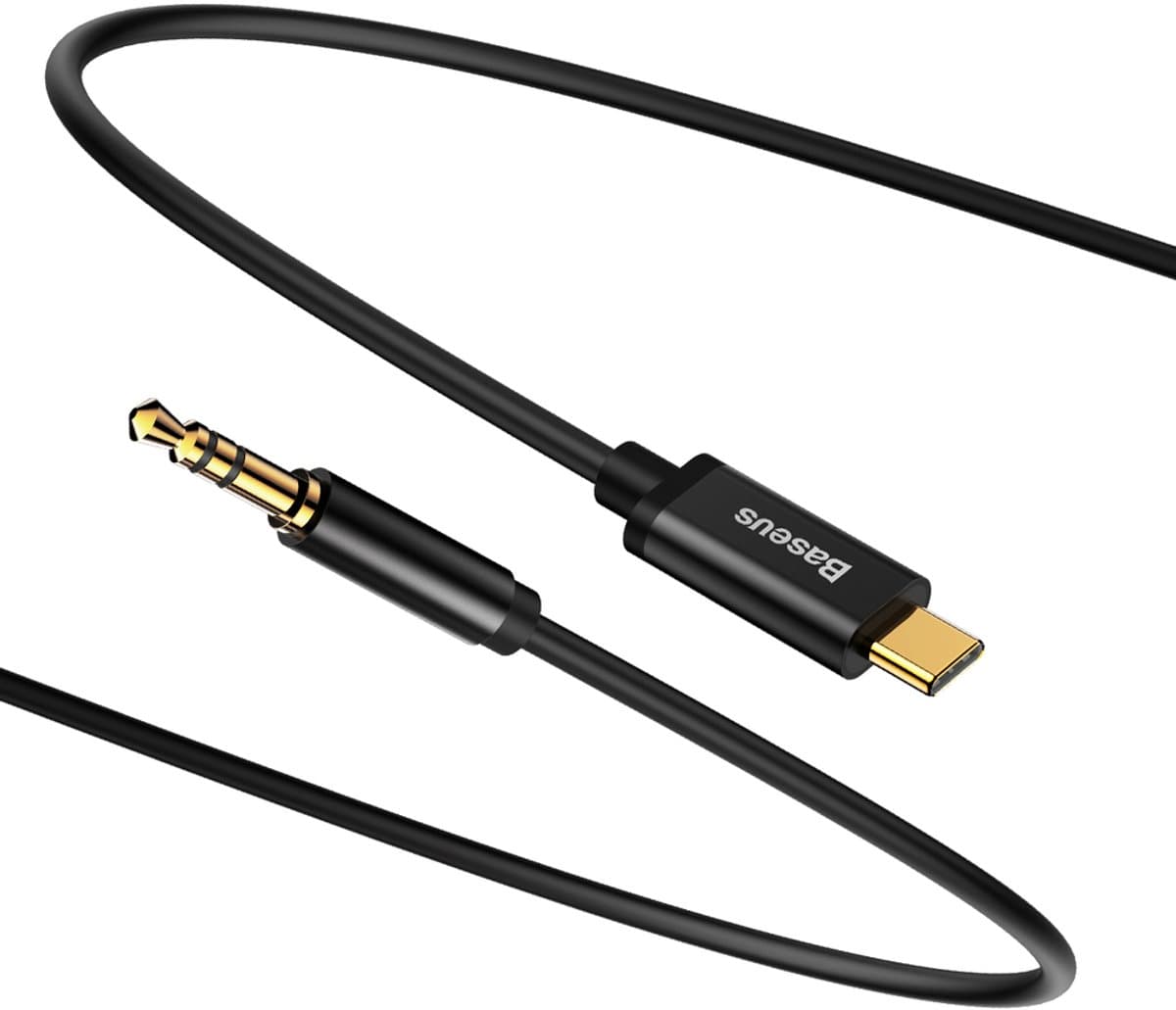 Baseus Yiven Type-C mannelijke naar 3,5 mannelijke audiokabel M01 zwart