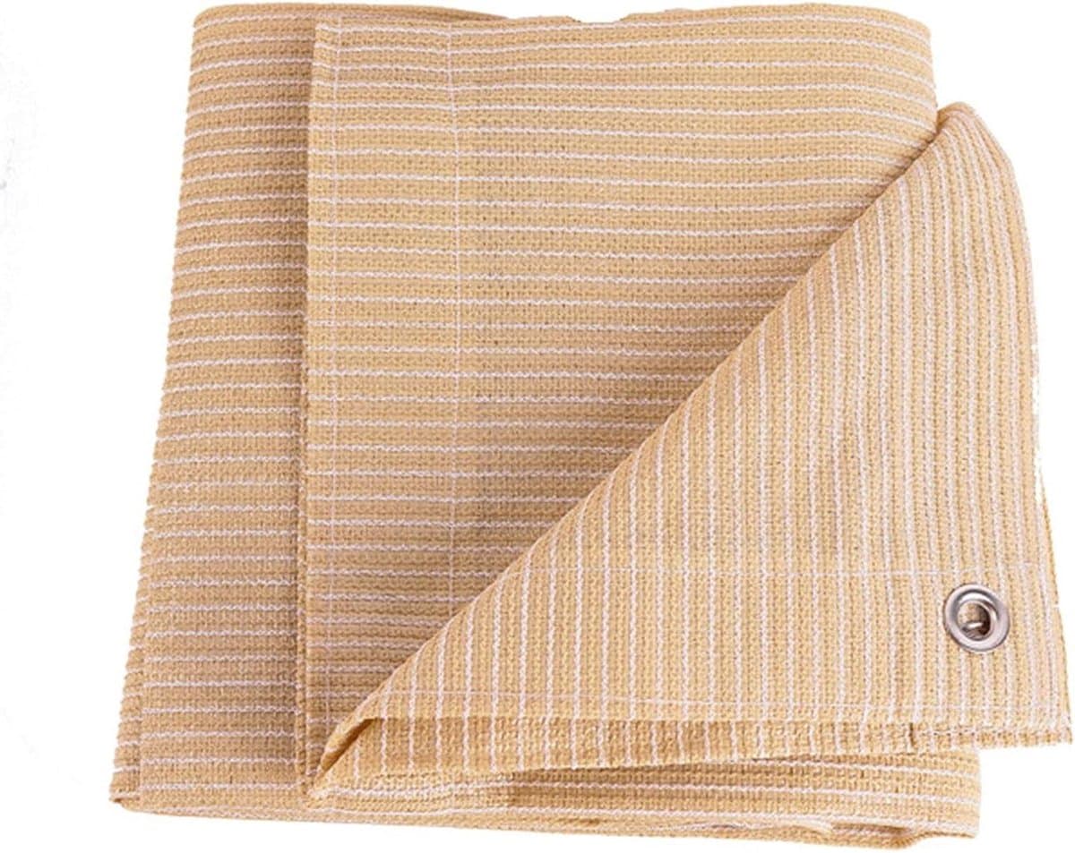 Schaduwdoek Netto Mesh - Zonnescherm Doek - Buiten Schaduw Creëren - 90% UV-bescherming - 4x8M - Geel