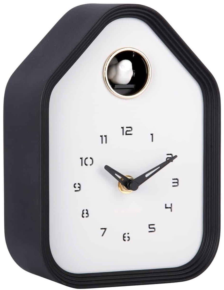 Karlsson Wandklok Reina Cuckoo - Zwart - 7.4x14.4x20.4cm - Wandklok Modern