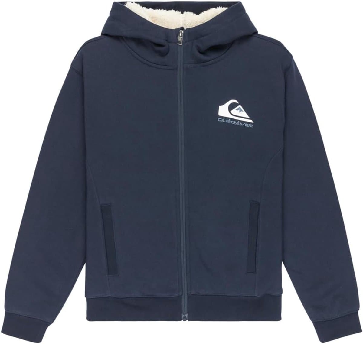 Fleece sweater - Warme trui - Casual buitenkleding - Zachte voering - Maat 10 jaar - Donkerblauw