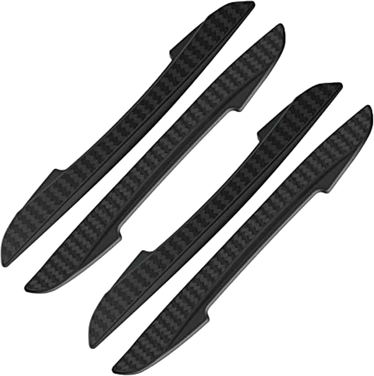 Auto Deur Beschermers - Krasbescherming Set - Voertuig Beschermen - Universele Pasvorm - 14.7 cm Lengte - Zwart