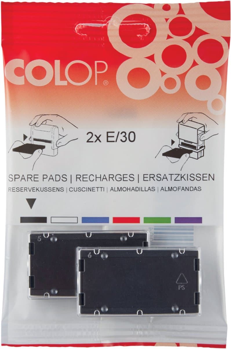 Kussen Colop E/2800 Blauw 2 Stuks