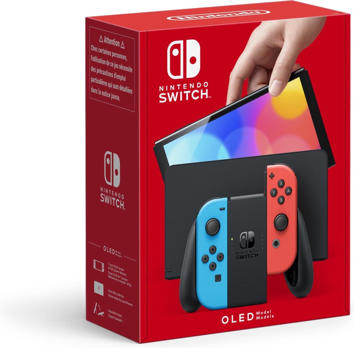 Nintendo Switch OLED Blauw Rood