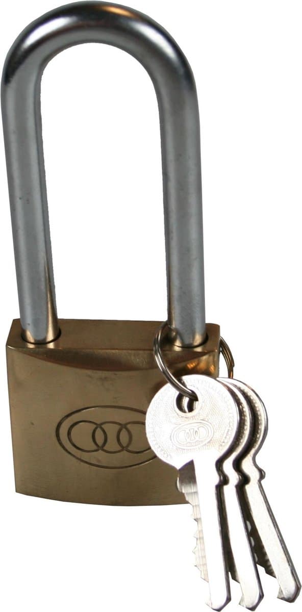 Benson Hangslot - Gehard Staal - Inclusief 3 Sleutels - 50 mm - Hoge Beugel
