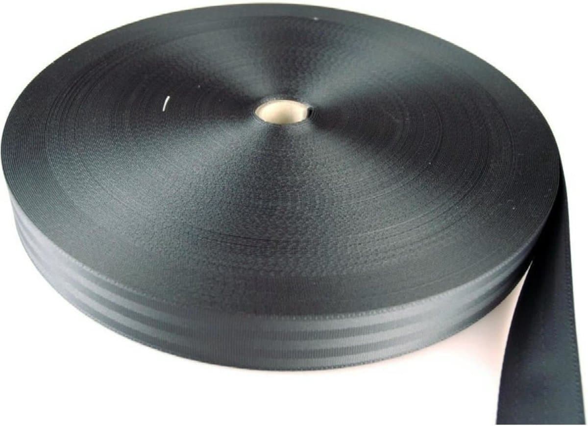 MM Eurotool Boomband - 25m x 5cm - Nylon - Zwart - Stevige Boomgroei