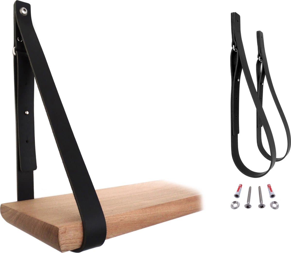 NOOBLU SHELV plankdragers - set van 2 - Charcoal black