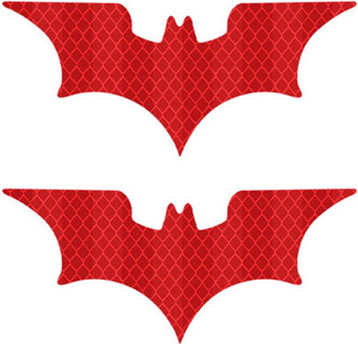 Vleermuis Auto Reflecterende Sticker - reflecterende sticker - reflectie sticker - 2 stuks - Rood