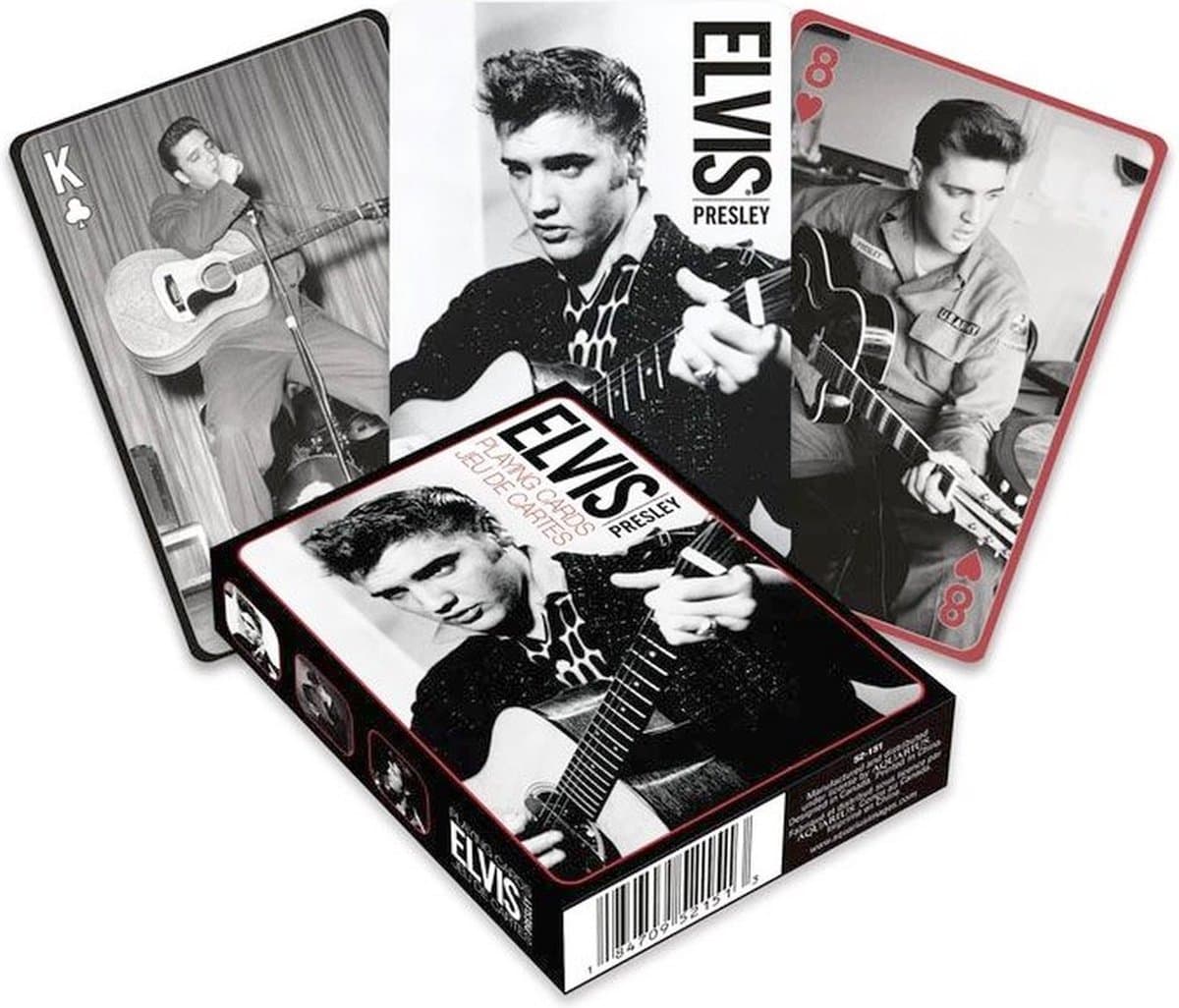 Aquarius Elvis Presley Playing Cards / Speelkaarten Black & White Playing Cards / Speelkaarten