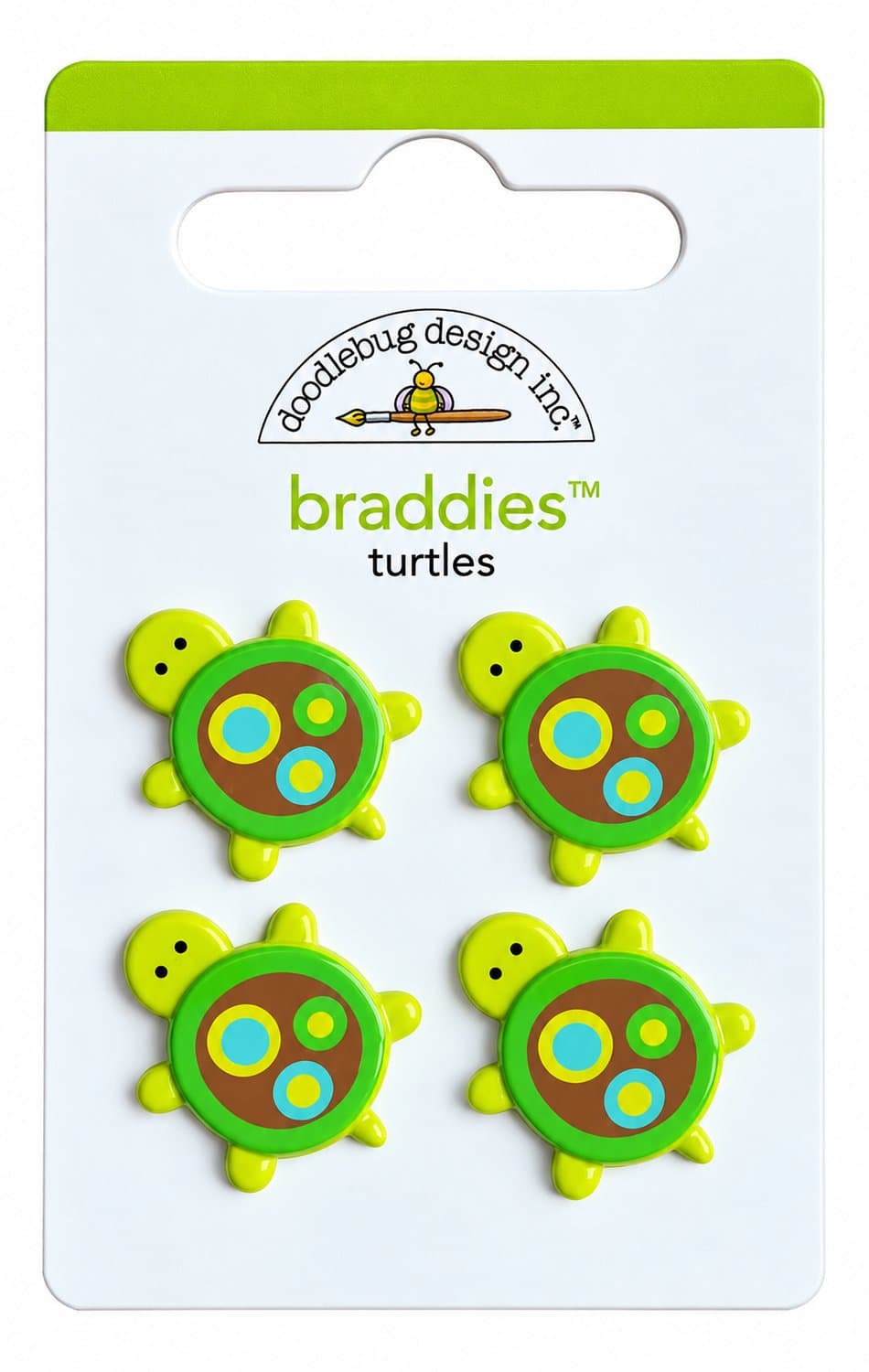 Doodlebug Designs Braddies - Turtles stickers voor scrapbooking