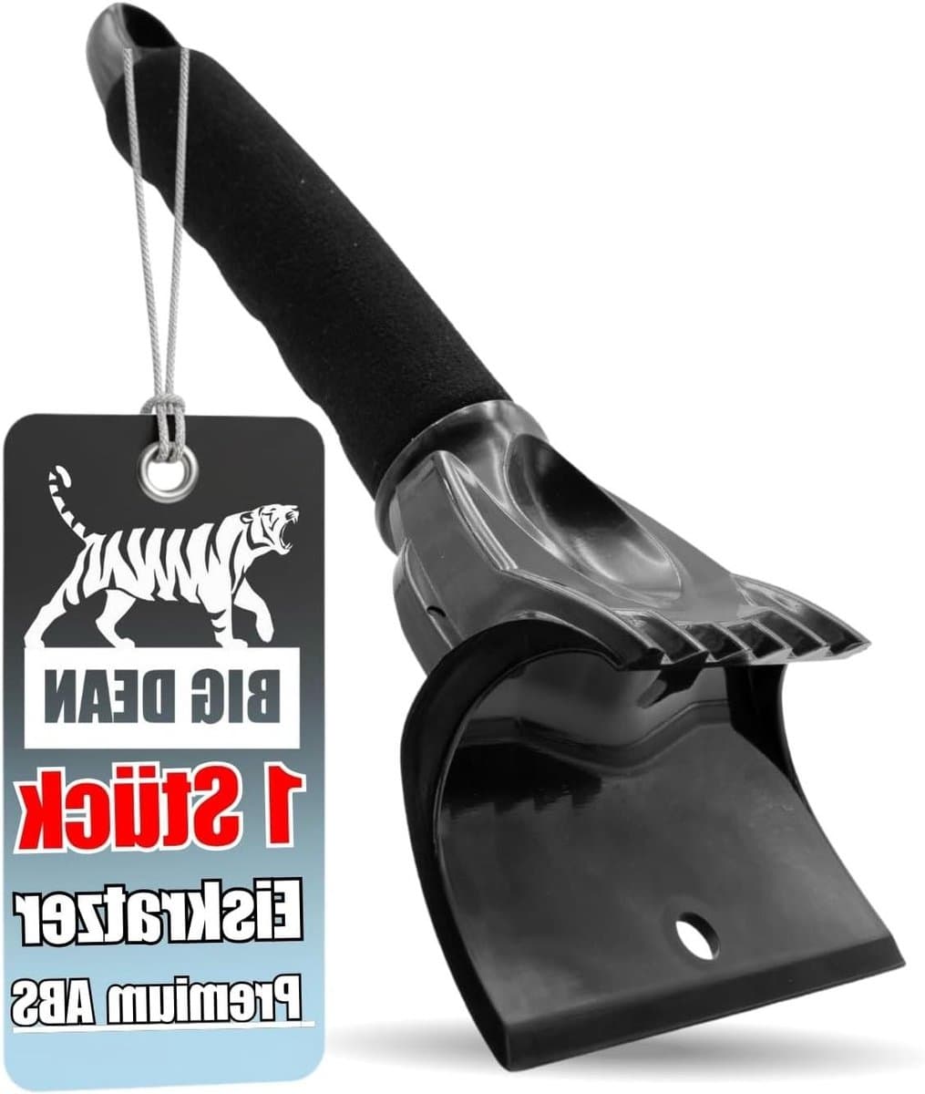 IJskrabber Auto - Ruitenkrabber Winter - Ruiten Vrij Maken - Ergonomische Handgreep - 75 g - Zwart